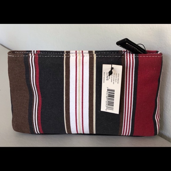 Dkny Bags Canvas Cosmetic Stripe Bag Dkny Poshmark